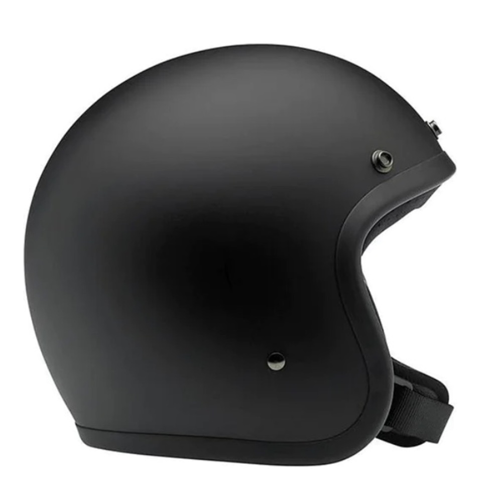Biltwell Retro Helmet Matte Black 30mm